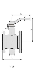 側(cè)裝偏心半球閥 手動