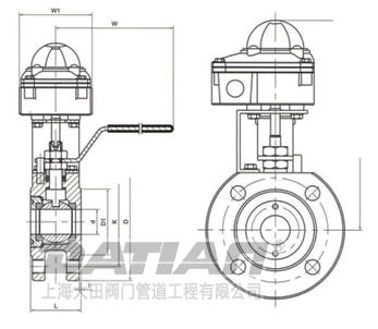 信號球閥外形結(jié)構(gòu)圖